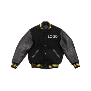 Chaqueta Varsity de Lona de Invierno con Diseño Personalizado, Estilo Urbano para Hombre, Cuello Alto, Nueva Llegada, Ropa Urbana Moderna - Product Image 1
