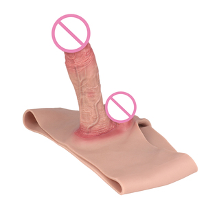 Dildo in Silicone Cavo da 23CM, Mutandine con Strapon Effetto Pelle, Slip con Manica per Pene, Giocattoli Sessuali Elastici per Adulti, Estensore per Pene Maschile, <span class=keywords><strong>Sexy</strong></span> Shop - Product Image 5