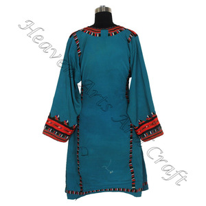 Dresses — robe Banjara Vintage authentique en coton, tenue traditionnelle Balochi, fait à la main, vêtements pour femmes, manches longues, style Tribal, Support, taille adulte, rb041 - Product Image 6