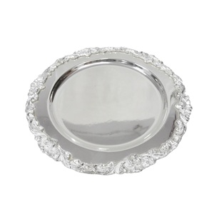 Sustainable Quality Durable Metal Charger Plate Hotel And Restaurant Dinnerware Table Decoration <b>Sweet</b> Serving Charger Plate - Product Image 2