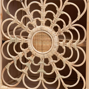 Precioso armario de ratán Floral, armario de almacenamiento de ropa para niños, armarios para niños más vendidos - Product Image 5