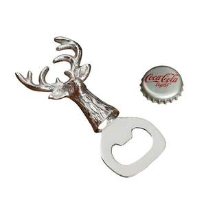 Venta al por mayor accesorios de Bar cabeza de Reno ciervo abrebotellas Metal Animal forma vino abrebotellas para hoteles y restaurantes - Product Image 1