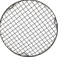 Grille de barbecue ronde jetable en acier inoxydable pour la cuisson au charbon de bois dans les restaurants