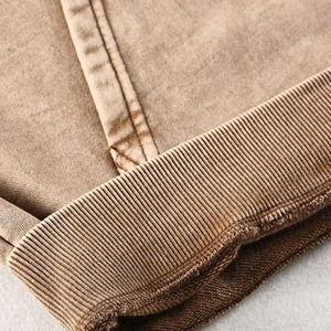 Sweat à capuche pour homme en coton lourd 100% rétro délavé à l'acide personnalisé 300GSM - Product Image 3