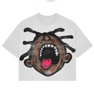 เสื้อยืดโอเวอร์ไซส์ทรงบ็อกซี่ผ้าฝ้ายสำหรับผู้ชาย สไตล์สตรีทแวร์ฤดูร้อน พิมพ์ลายดิจิทัล 100% ผ้าฝ้าย ระบายอากาศ แห้งเร็ว แขนสั้น - Product Image 1