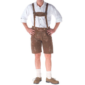 Hosen มีดหนังแท้สำหรับผู้ชาย,มีดหนังแท้คุณภาพสูงแบบดั้งเดิมบาวาเรีย Oktoberfest - Product Image 6