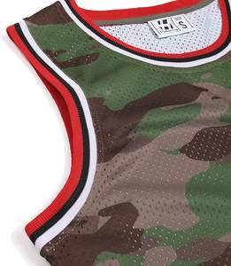 Men's Blank Basketball Jerseys Mesh Athletic <b>Sports</b> <b>Shirts</b> Camouflage Performance Team Uniforms - Product Image 6