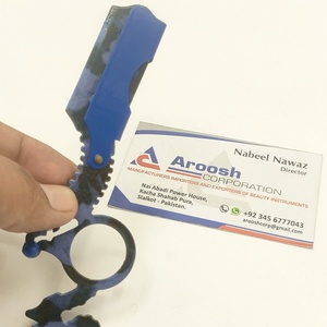 Rasoir à doigt manuel en acier inoxydable solide professionnel en gros avec logo personnalisé bleu noir outil de barbier écologique et durable - Product Image 2