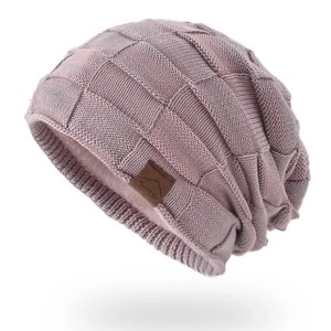 Gorro de invierno cálido de talla grande para exteriores, gorro de lana para hombre y mujer, gorros de ganchillo elásticos informales, gorro para hombres y mujeres - Product Image 6