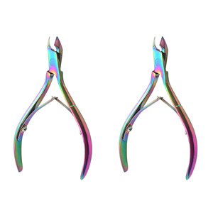 Outils professionnels de manucure pédicure pince à cuticules en acier inoxydable argenté pour enlever la peau morte - Product Image 5