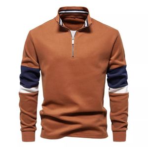 สเวตเชิ้ตคอปกตั้งลำลองสำหรับผู้ชายเสื้อสเวตเชิ้ตมีฮู้ดแบบพรีเมี่ยม, เสื้อกันหนาวมีฮู้ดเป็นมิตรกับสิ่งแวดล้อมสำหรับผู้ชายขายส่ง - Product Image 1