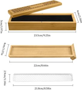 Quemador de Incienso Religioso de Madera Premium y Recolector de Cenizas con Diseño de Alta Calidad para Espacios Aromáticos Limpios - Product Image 4