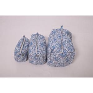 Indian Luxury Cotton Printed Durable Portable <b>Large</b> Capacity <b>Makeup</b> <b>Bag</b> Travel Zipper for Pouch Cosmetic Organizer - Product Image 4