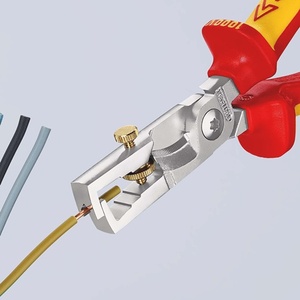 KNIPEX StriX 180 mm <b>Wire</b> <b>Stripper</b> VDE Chrome-Plated Multi-Component Handles Crimping Tool - Product Image 4