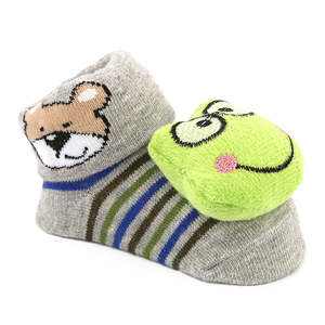 Newborn <b>Booties</b> - Grey - Product Image 3