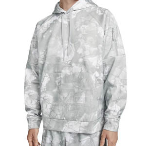 Conjunto de Sudadera con capucha y pantalones cortos de invierno para hombre personalizado directo de fábrica 100% algodón patrón sólido transpirable de talla grande Etiqueta Privada - Product Image 2