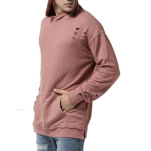 Sudadera con Capucha Extra Grande para Hombre, Estilo Urbano, Lavado Ácido Desgastado, Logotipo Personalizado, Venta al Por Mayor - Product Image 3