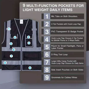 Gilet de sécurité au design unique, léger, durable, prix raisonnable, qualité supérieure, gilet de sécurité en vente en ligne - Product Image 4