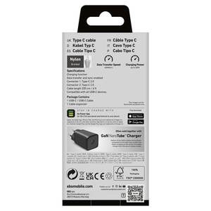 Cable de Datos USB-C Trenzado de 60W, 2m, Gris, TECABLETISSUE2G Cavo - Product Image 3