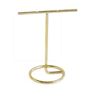 Présentoir à bijoux décoratif doré en forme de feuille de palmier Porte-anneau d'oreille Élégant classique Présentoir à bijoux design en gros - Product Image 4