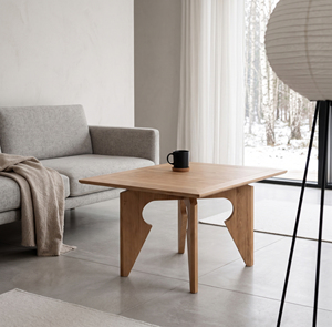 Table basse rectangulaire moderne en chêne massif pour salon, mobilier de maison, garantie 3 ans, MT Furniture IDCBCF-150, hôtel, appartement - Product Image 1