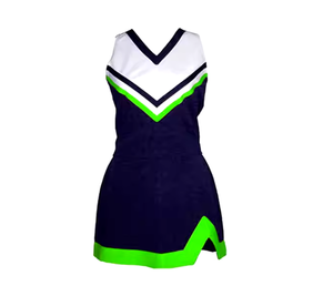 Tenues de cheerleading personnalisées, 100% polyester, logo imprimé par transfert thermique sur le devant, nouveau design, vente en gros de tenues de cheerleading - Product Image 3