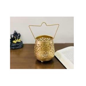 Tarro de vela dorado de diseño simple clásico de una sola pieza con material dorado de calidad extra Premium - Product Image 3