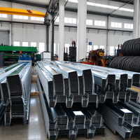 Tôle de plancher en acier galvanisé de type ouvert YX51 305 915 pour la construction de dalles de béton à usage intensif