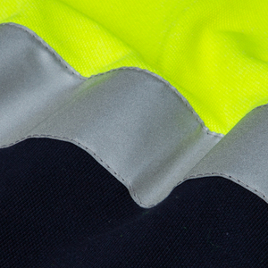 Vente en gros T-shirt haute visibilité unisexe à manches courtes personnalisé Travaux de construction Polo de sécurité réfléchissant bleu royal haute visibilité - Product Image 5