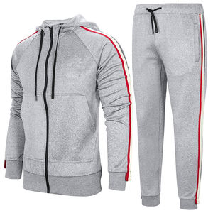 Chándal de entrenamiento de invierno personalizado para hombre, último diseño, estilo informal, chaqueta con cuello levantado, conjunto de pantalón, Color en contraste, talla XL - Product Image 3