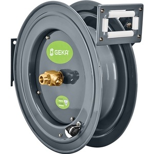รอกเก็บสายยาง Geka PA20 ขนาด 33.25 มม. ข้อต่อ G 1 AG เกลียวเหล็กเคลือบสีฝุ่น - Product Image 1