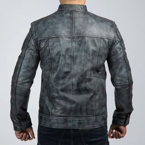 Nouveau prix en ligne Look tendance Veste en cuir pour hommes Best-seller Veste en cuir de qualité supérieure pour hommes - Product Image 4