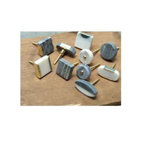 Modern Mother of Pearl Eco-Friendly Custom Size Furniture Cabinet <b>Handles</b> Drawer Pulls Kitchen Application India Handicraft Sale - Product Image 4