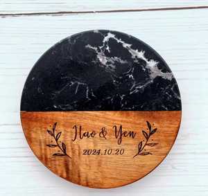 Top Quality <b>Round</b> Acacia Wood Coaster Set, Natural Finish Drink <b>Mats</b> with Holder for Hotels and Restaurants stone coasters - Product Image 5