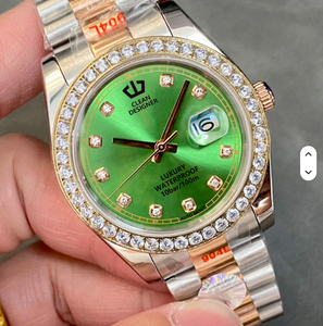 Montre pour homme de luxe avec boîtier carré, sertie de diamants Moissanite VVS1, bracelet en tissu ABS, étanche 5 ATM, mouvement mécanique automatique - Product Image 2