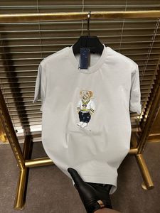 Camiseta de Manga Corta para Hombre, Talla Grande, de Seda/Algodón, Antipilling, con Estampado Animal, 300g, Cuello Redondo, Informal, Transpirable, Ecológica, OEM, ODM - Product Image 4