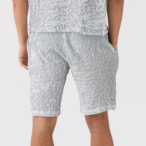 2025 hommes été nouvelle mode deux pièces ensemble avec Logo personnalisé poids lourd marque vêtements Shorts ensembles à vendre OEM ODM entretenu - Product Image 5