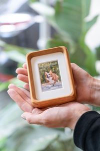 CADRE DE PHOTO EN BOIS PERSONNALISÉ CADRE DE PHOTO MARRON Cadres de photo rustiques en bois massif Affichage pour décoration murale - Product Image 5