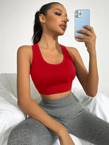 Soutien-gorge de sport pour femmes de haute qualité Débardeur Soutien-gorge de fitness antichoc à col haut personnalisé avec fonction de séchage rapide pour la course et le yoga - Product Image 2