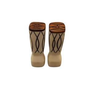 Juego de Salero y pimentero de hueso de búfalo hecho a mano, accesorios de cocina con Vial, soporte para botellas de especias, hogar - Product Image 1