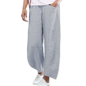 2023 pantalon de survêtement personnalisé de haute qualité pour femmes taille XL pantalon de course d'entraînement décontracté bande latérale conception avant plat pour l'été - Product Image 1
