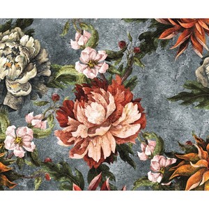 Bộ Đồ Giường Bộ Tinh Khiết Bông Vải Sateen Màu Xám In Kỹ Thuật Số Made In Ý Được Trang Bị Tấm 2 Vỏ Gối Tùy Chỉnh - Product Image 3