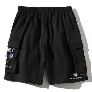 Pantalones cortos de hombre ajustados con logotipo personalizado impreso último diseño/pantalones cortos informales antibacterianos transpirables de secado rápido para hombre - Product Image 4