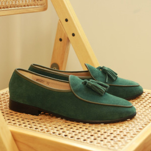 Zapatos de Cuero Clásicos de Estilo Inglés sin Estructura para Traje de Boda, con Flecos, Zapatos Casuales - Product Image 3