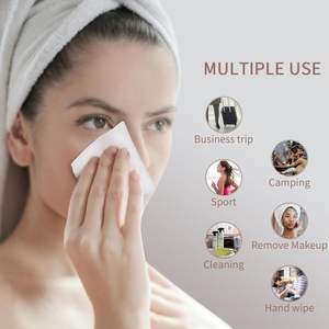 Travel Compressed <b>Towel</b> Tablets - Individually <b>Wrapped</b> Fast Soak & Disposables Cotton Ideal for Camping Hiking - Product Image 5