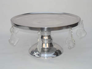 Soporte de pastel de Metal redondo de estilo americano de la mejor calidad para servir pastel en fiesta en casa Hotel restaurante Venta caliente panaderías pasteles - Product Image 3