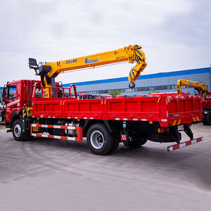 Dongfeng Howo sinotrk 4*2 משאית 4 x4 עם 8-10 טון בום מנוף גובה מקסימום 20 מ 'גובה הרמה לבנייה - Product Image 5