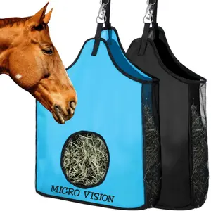 حقيبة جليد حصان عالية الجودة حقيبة كبيرة للطعام حقيبة نايلون لحمل جليد الحصان، حقيبة تخزين كحقيبة تغذية للحصان، حقائب لحمل جليد الحصان