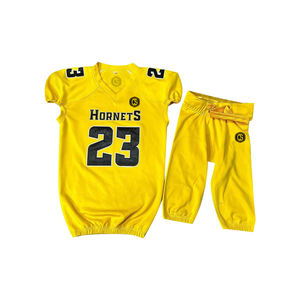 Uniforme de fútbol americano para niños personalizable, transpirable, de talla grande, de manga corta, fabricado en Pakistán, técnica de sublimación - Product Image 6