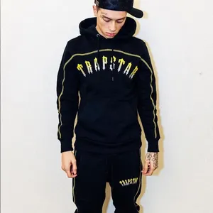 Latest Style Sports Tracksuits 100% Polyester High Quality Men's Sport Trapstar Tracksuits By Al Faraj